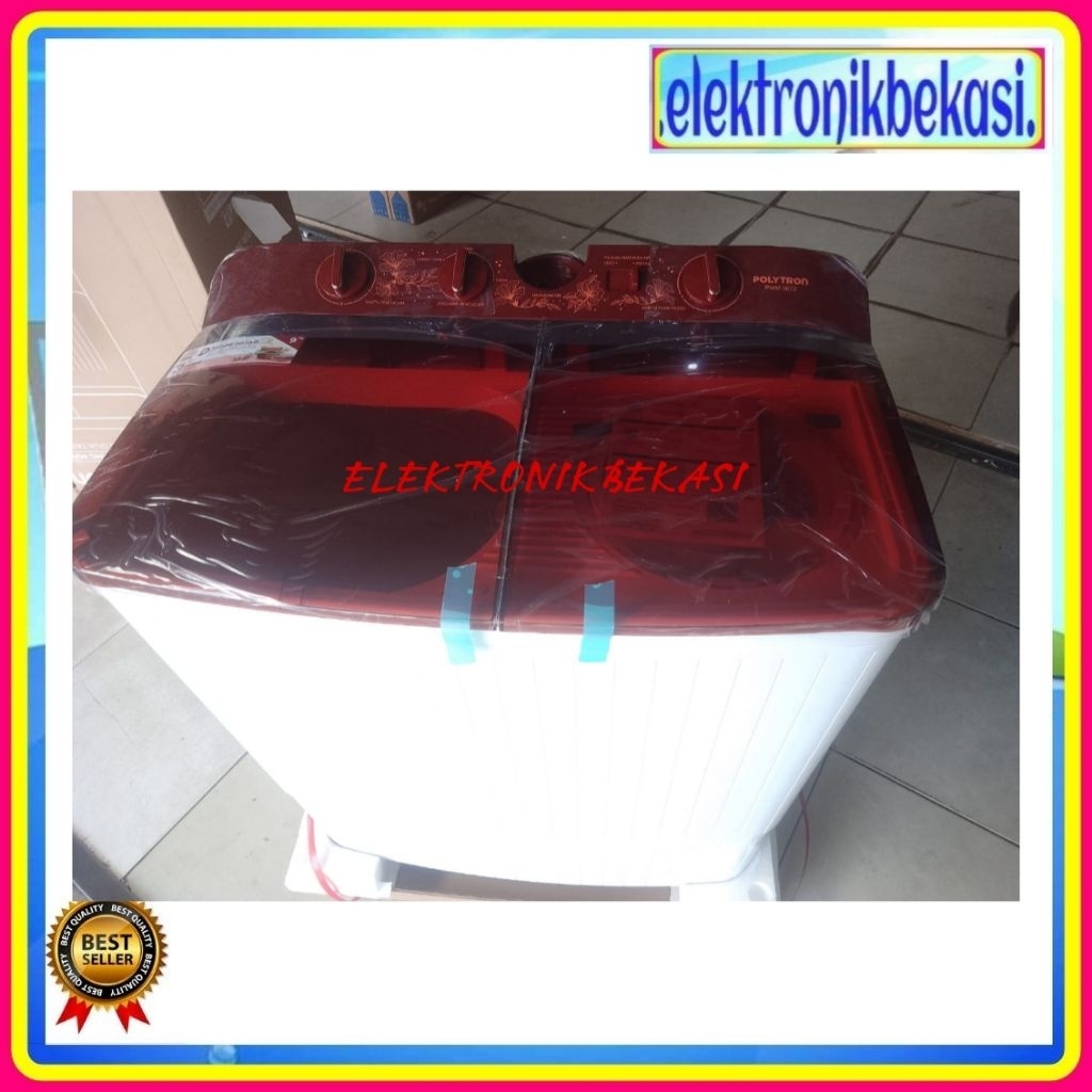 MESIN CUCI POLYTRON PWM 9072 / MESIN CUCI POLYTRON 2 TABUNG 9KG / POLYTRON PWM 9072