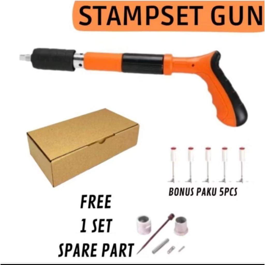 Ramset Alat Tembak Paku Beton Tembok dinding Plafon dll