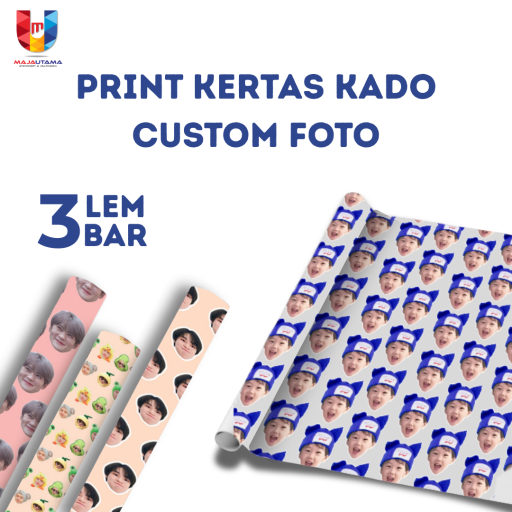 Cetak CUstom Kertas Kado | Foto Sendiri