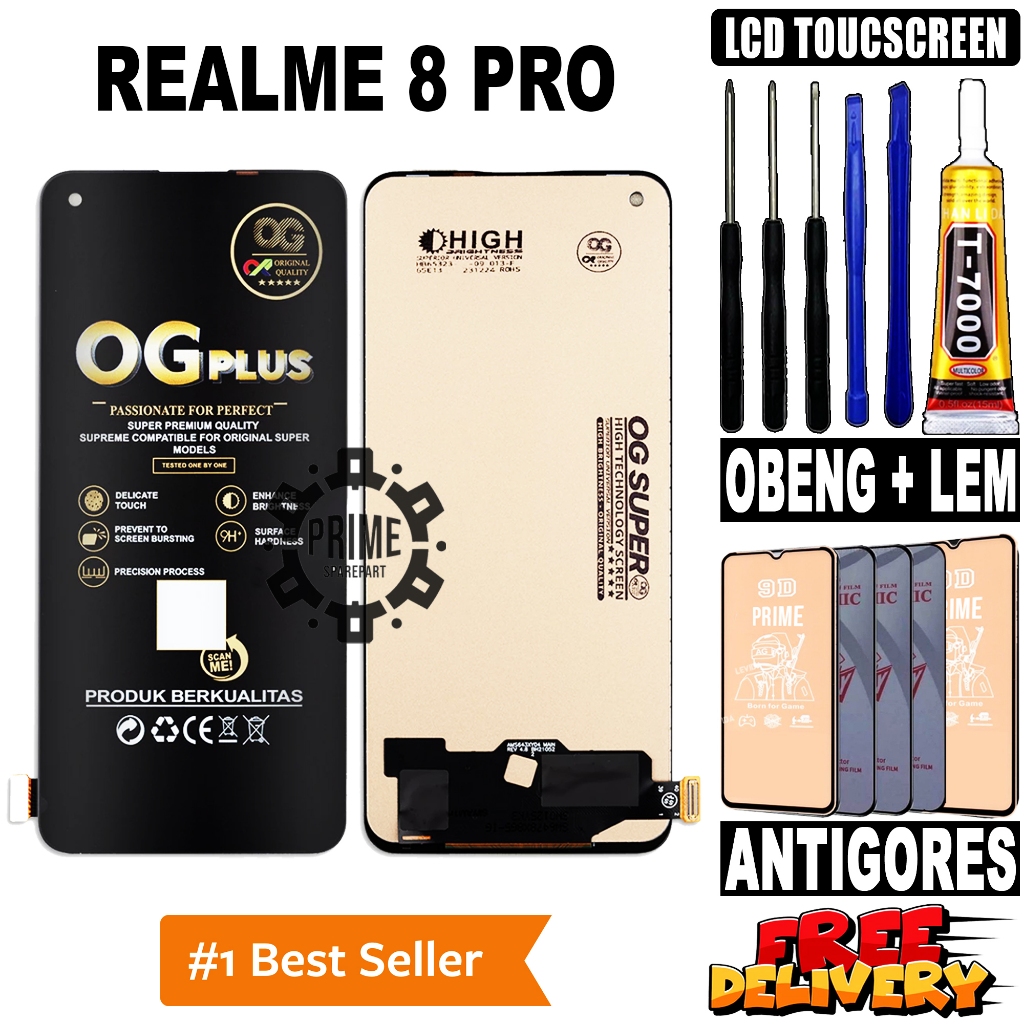 LCD REALME 8 PRO ORIGINAL OEM LCD TOUCHSCREEN REALME 8 PRO FULLSET