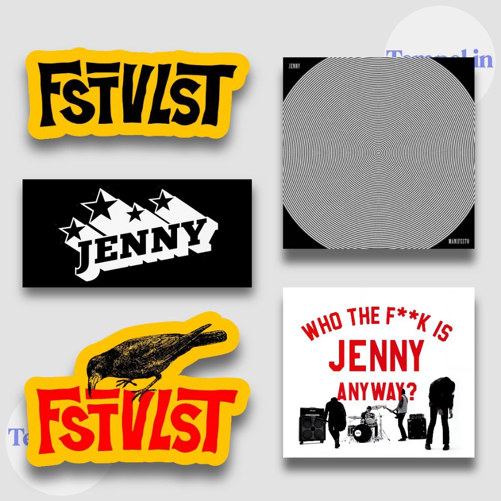STIKER BAND JENNY ,FSTVLST ,STIKER BAND SKENA