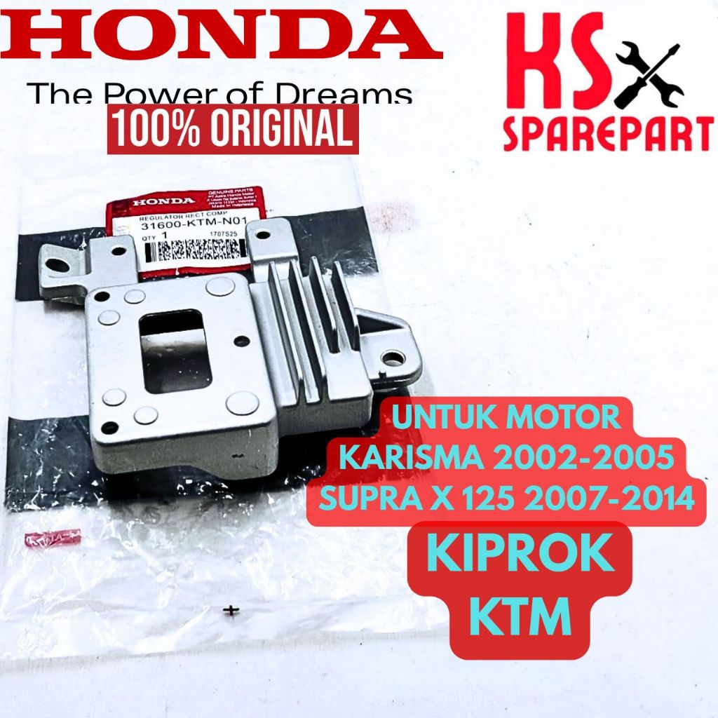 KIPROK ORIGINAL HONDA KODE-KPH/KTM ASLI AHM KIPROK MOTOR KARISMA&SUPRA X125 KUALITAS 100% PRESISI
