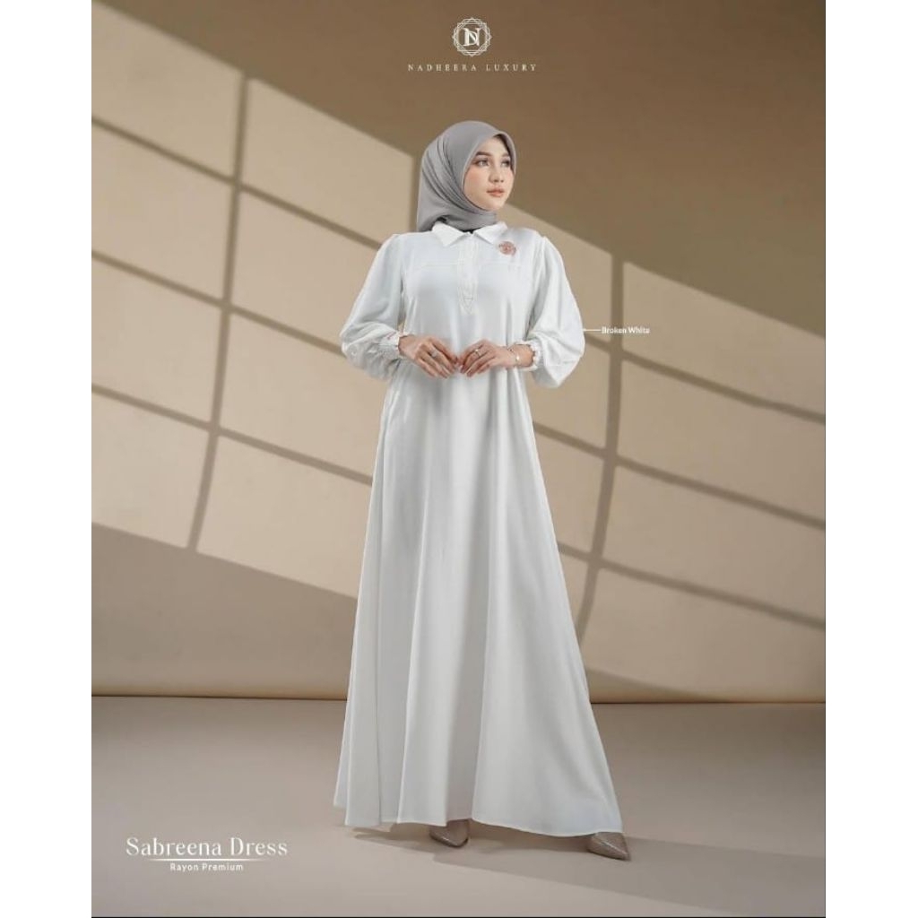NADHEERA LUXURY SABREENA DRESS // NADHEERA LUXURY// SABREENA DRESS// GAMIS MOTIF// GAMIS CANTIK