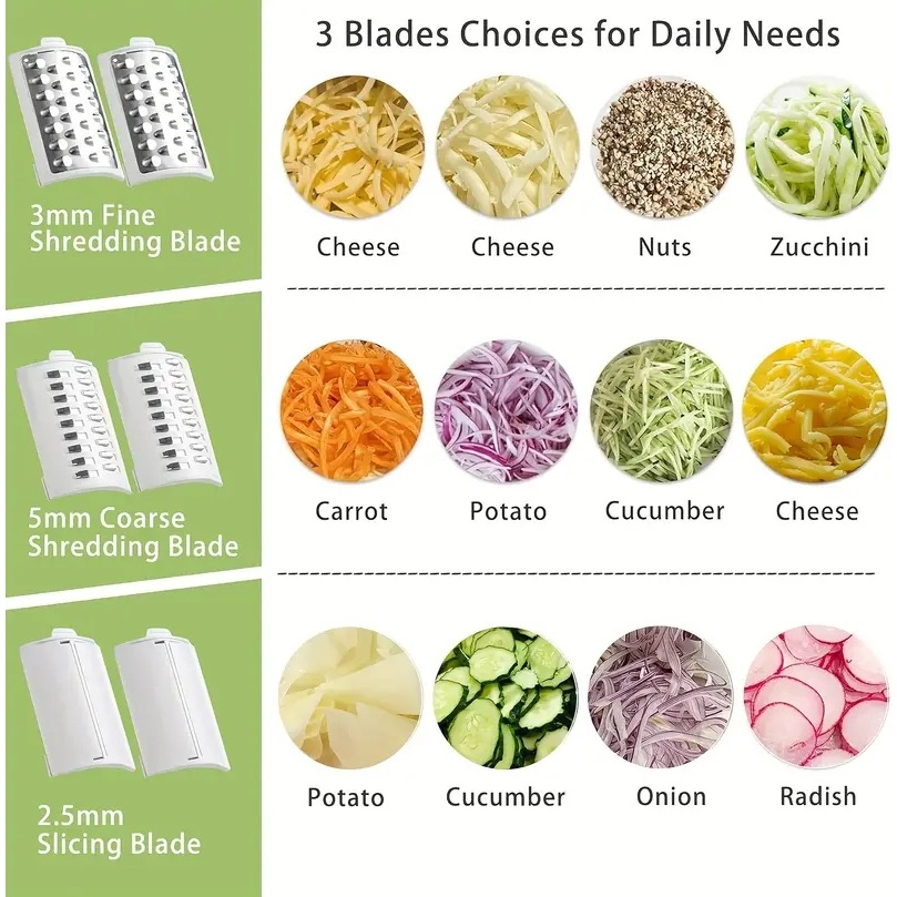 HOT PRODUCT PEMOTONG SAYURAN OTOMATIS 3 PISAU USB 12V PEMOTONG SAYURAN LISTRIK SEPENUHNYA OTOMATIS