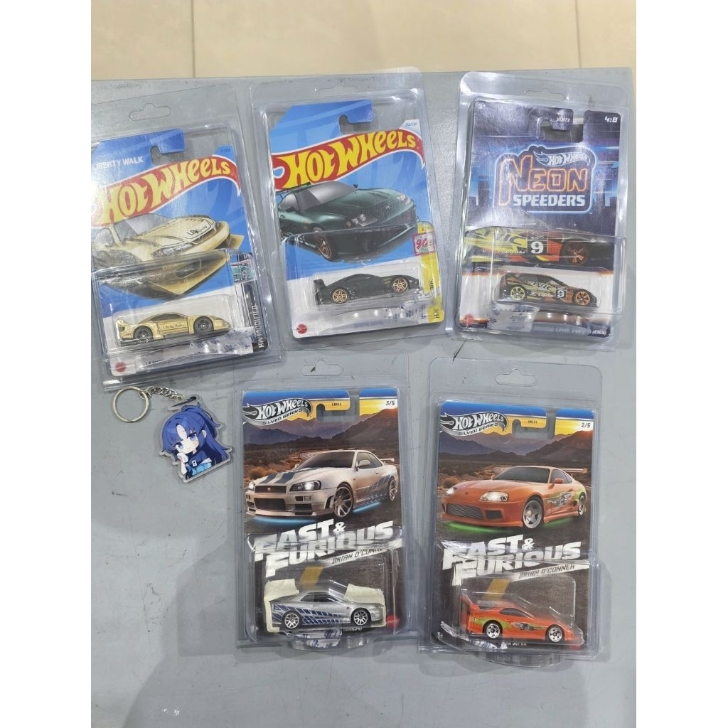 Mainan Hotwheels mobil mobilan Langka FnF, 90s, Modified, Neonspeed