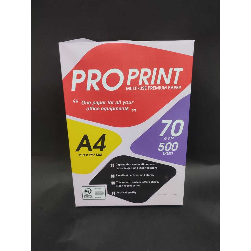 Kertas A4 70 Gram Pro Print 1 Rim