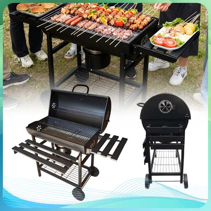 Bbq Grill Outdoor Pemanggang Bbq Arang Outdoor Barbeque Grill Grill Portable Besar Ruangan Set Barbe