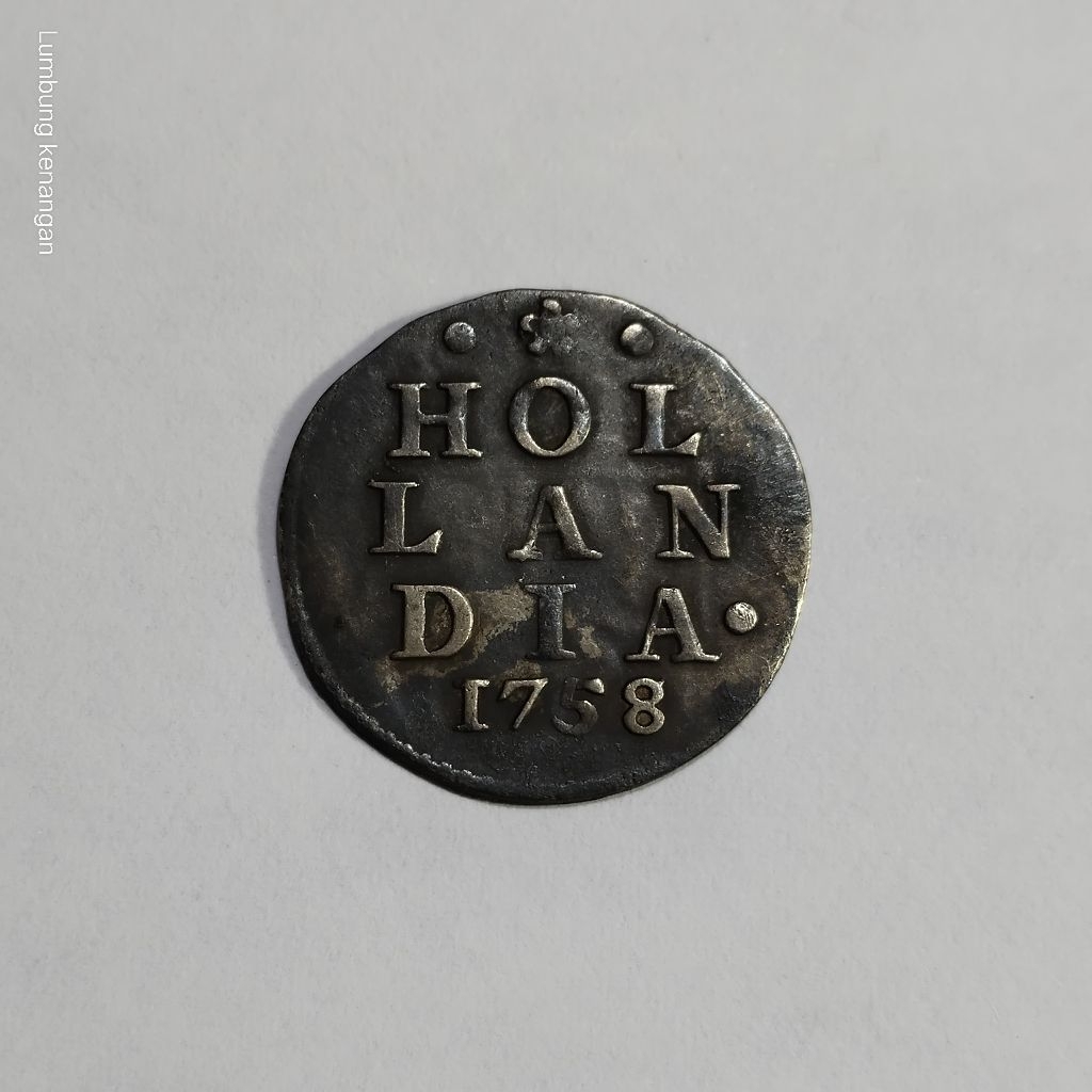 Koin Silver Hollandia 2 Stuiver 1758 koin perak