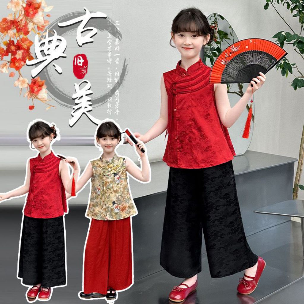 NEW READY STELAN CHOENGSAM ANAK CEWEK/STELAN CHOENGSAM ANAK REMAJA/BAJU ANAK CEWEK/BAJU FASHION ANAK