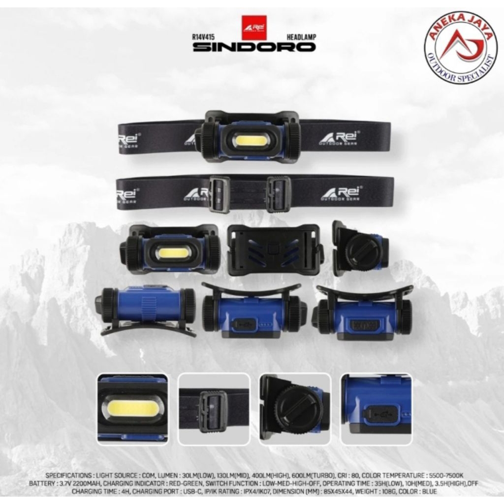HEADLAMP REI SINDORO
