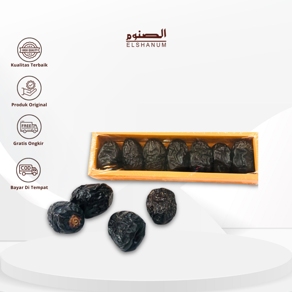 Ajwa Castle Farms 7 Butir/ Ajwa Kurma Premium Organic / Kurma Ajwa Al Madinah Original/ alelal store