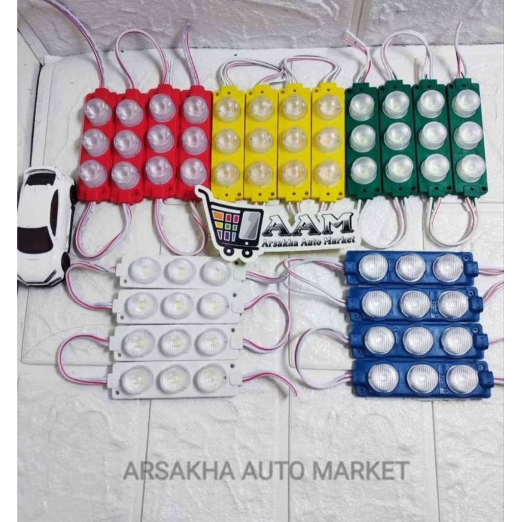 LAMPU LED STRIP MODUL 3 MATA BESAR