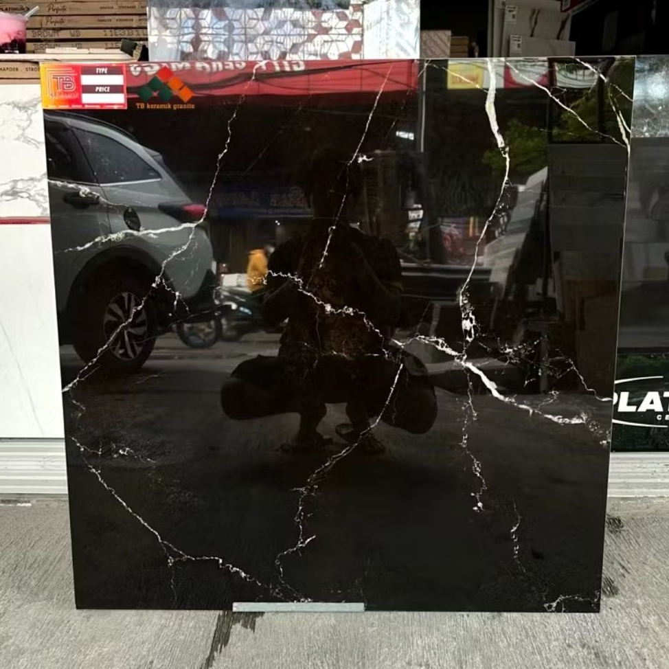 Granite 80x80 Buson Black | Infiniti | Glazed Polished