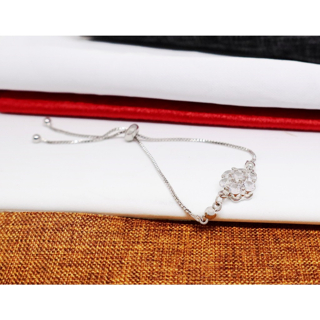 Gelang Serut Permata Silver Gelang Wanita Titanium Perak Xuping