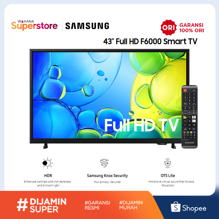 Samsung Smart TV Full HD 43 Inch - 43F6000 | 43 F6000