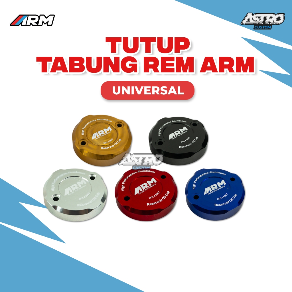 Tutup Reservoir Tutup Tabung Cap Big Smoke Universal Arumi ARM Aluminium Full CNC