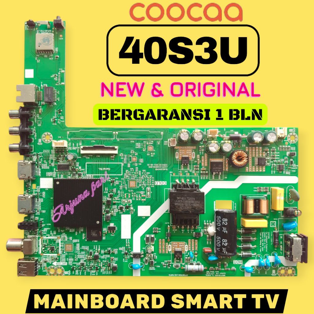 MAINBOARD TV COOCAA 40S3U / MB TV COOCAA 40S3U / MESIN TV COOCAA 40S3U / MODUL TV COOCAA 40S3U / MB 