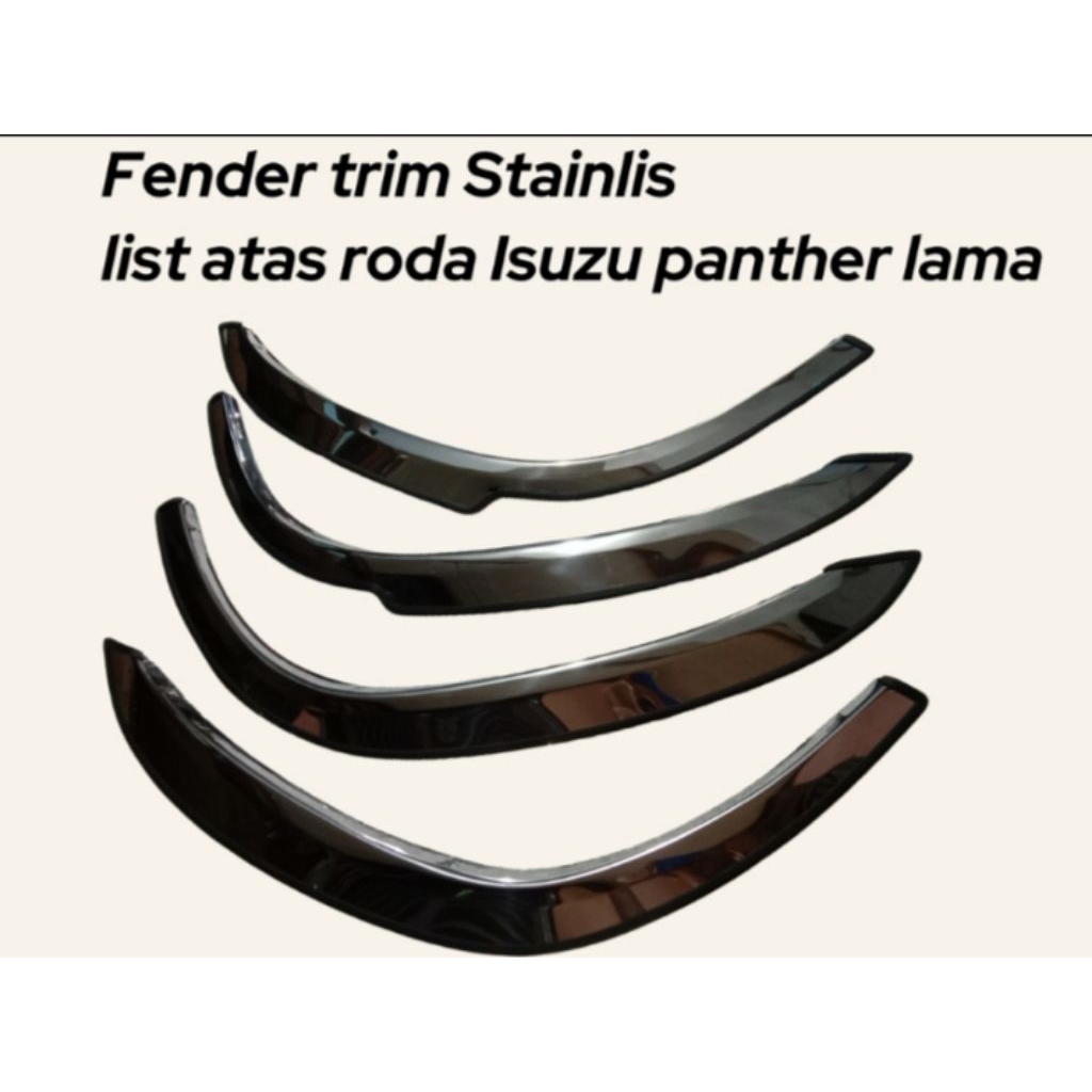 FENDER STAINLIS/FENDER TRIM/LIST ATAS RODA ISUZU PANTHER LAMA THN 1995-2005