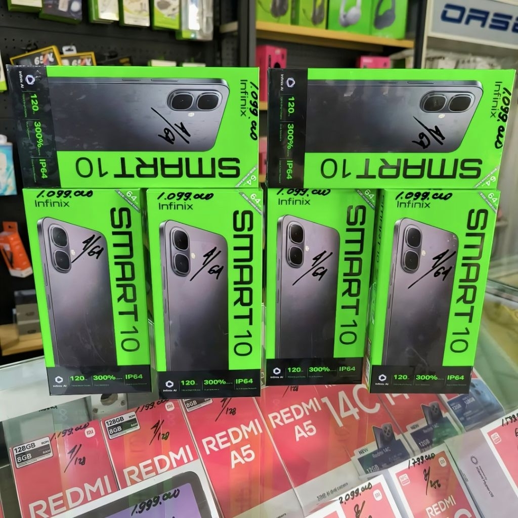 Infinix Smart 10 RAM 4+4/64 GB dan 128 GB: GARANSI RESMI 1 TAHUN!