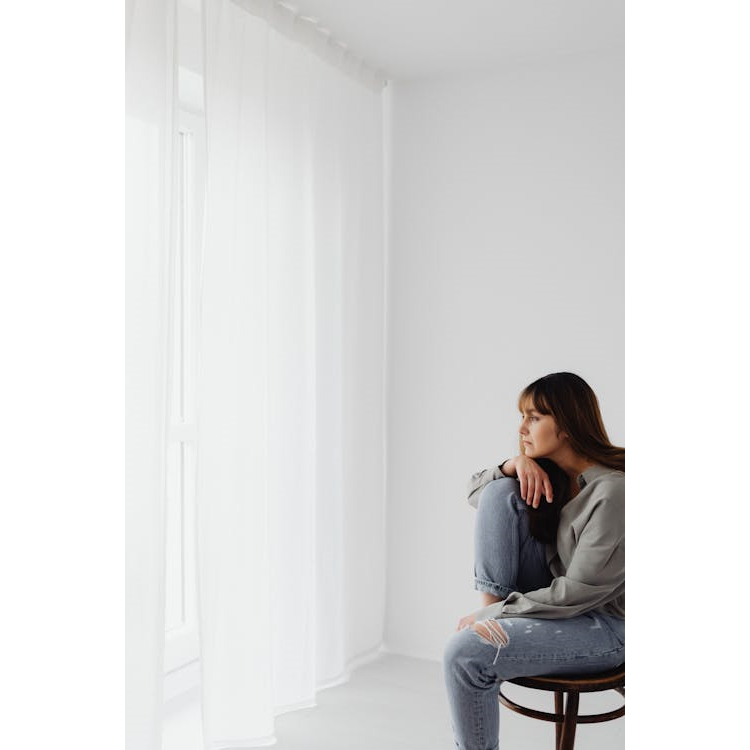 Gorden Vitrase Gorden Siang Polos Sable Linen Kain Dalaman Gorden Jendela