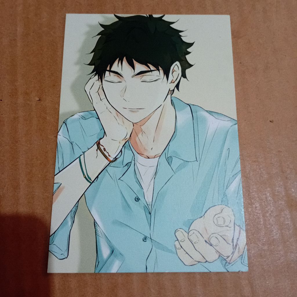 POSTCARD FANMERCH HAIKYUU AKAASHI KEIJI
