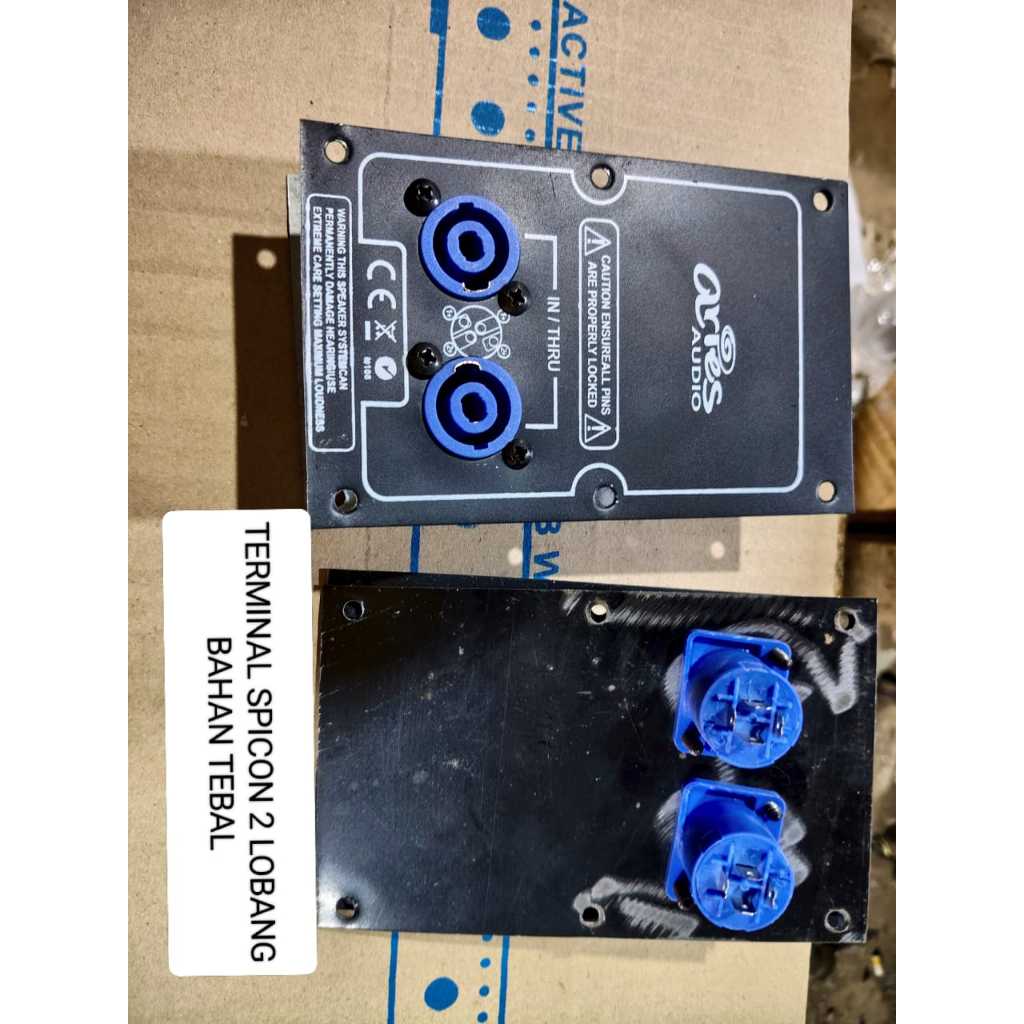 Plat panel box speaker spicon input output bahan plat tebal