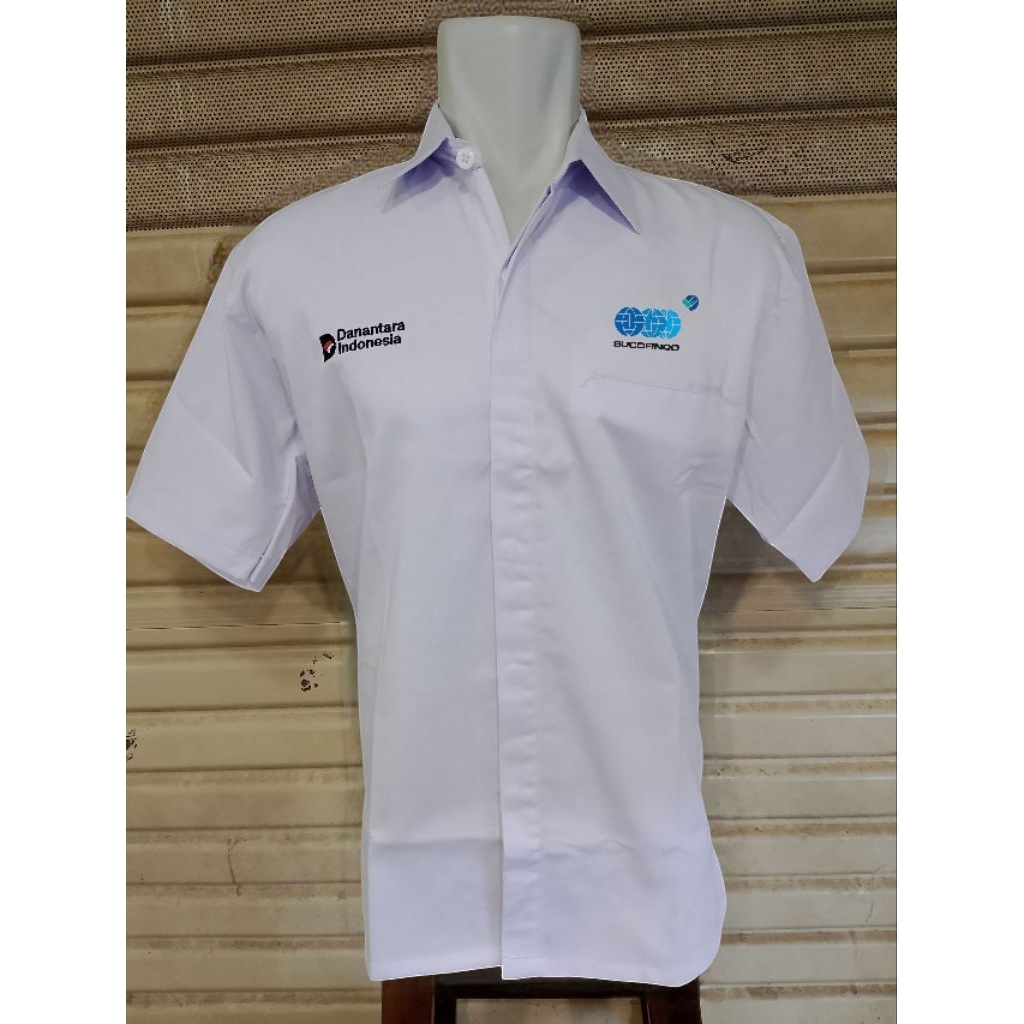 Kemeja Danantara SUCOFINDO Seragam Sucofindo  Putih Pendek