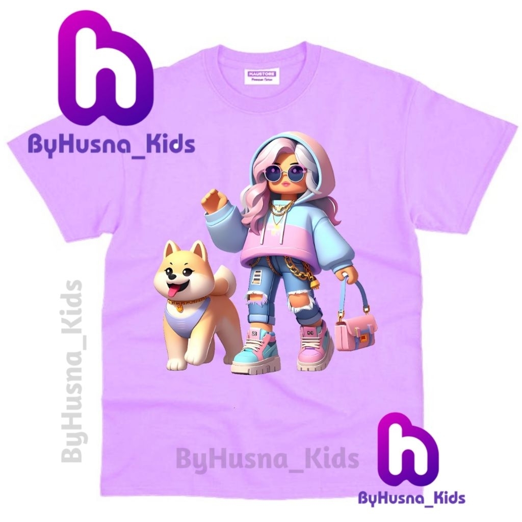 BAJU ANAK KAOS ANAK ROBLOX GIRLS GAMERS ANAK PEREMPUAN ANAK CEWE