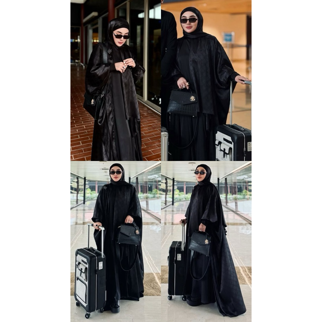 ABAYA SET HIJAB SHELLA SAUKIA EMBOS SHELLA SAUKIA