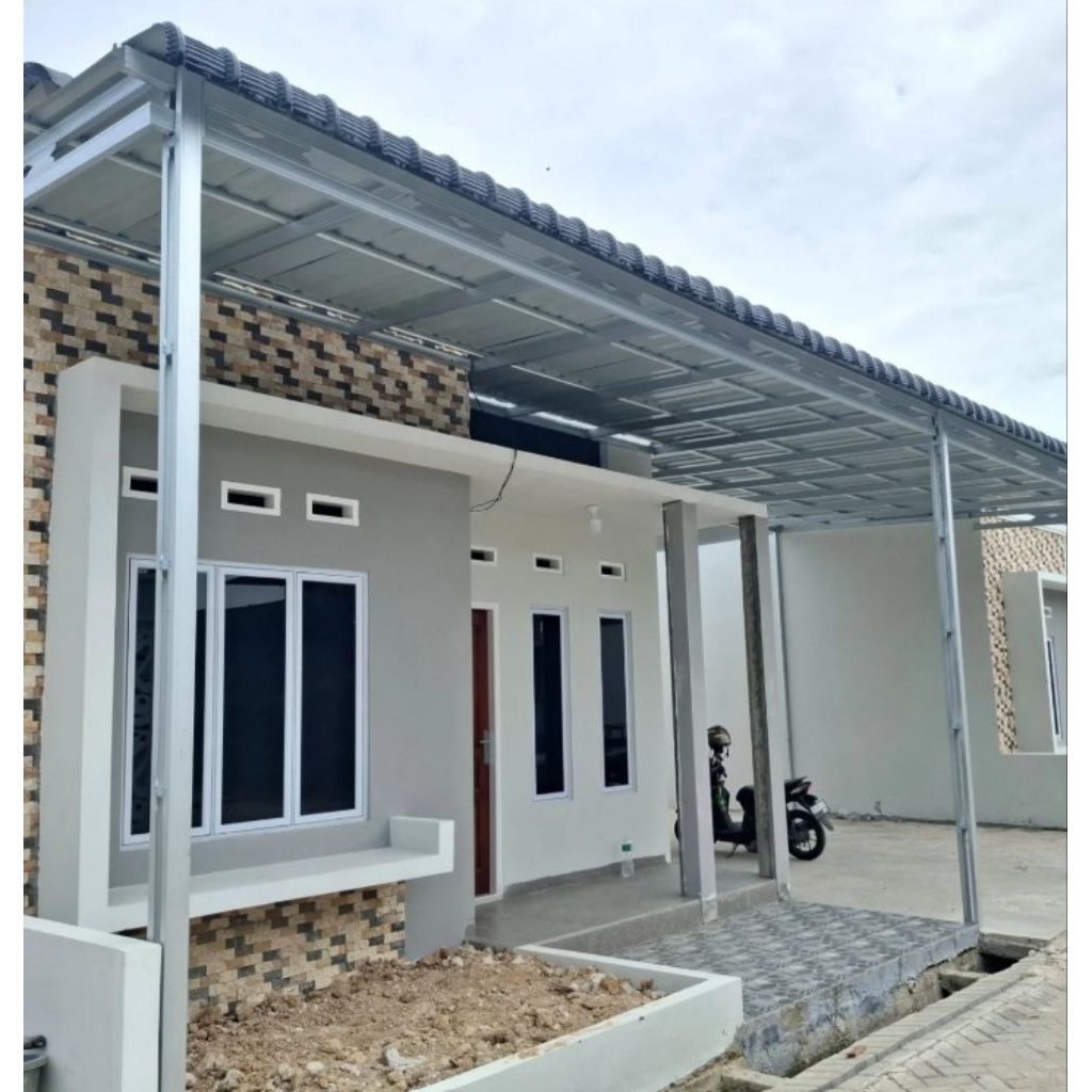 kanopi minimalis atap galvalum