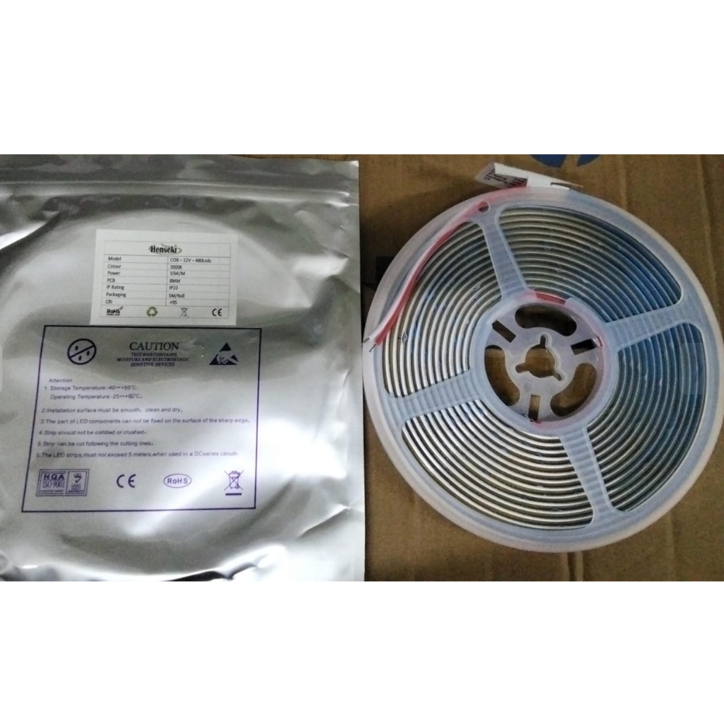 LED Strip COB 480 LED Henseki 3000K 4000K 10000K