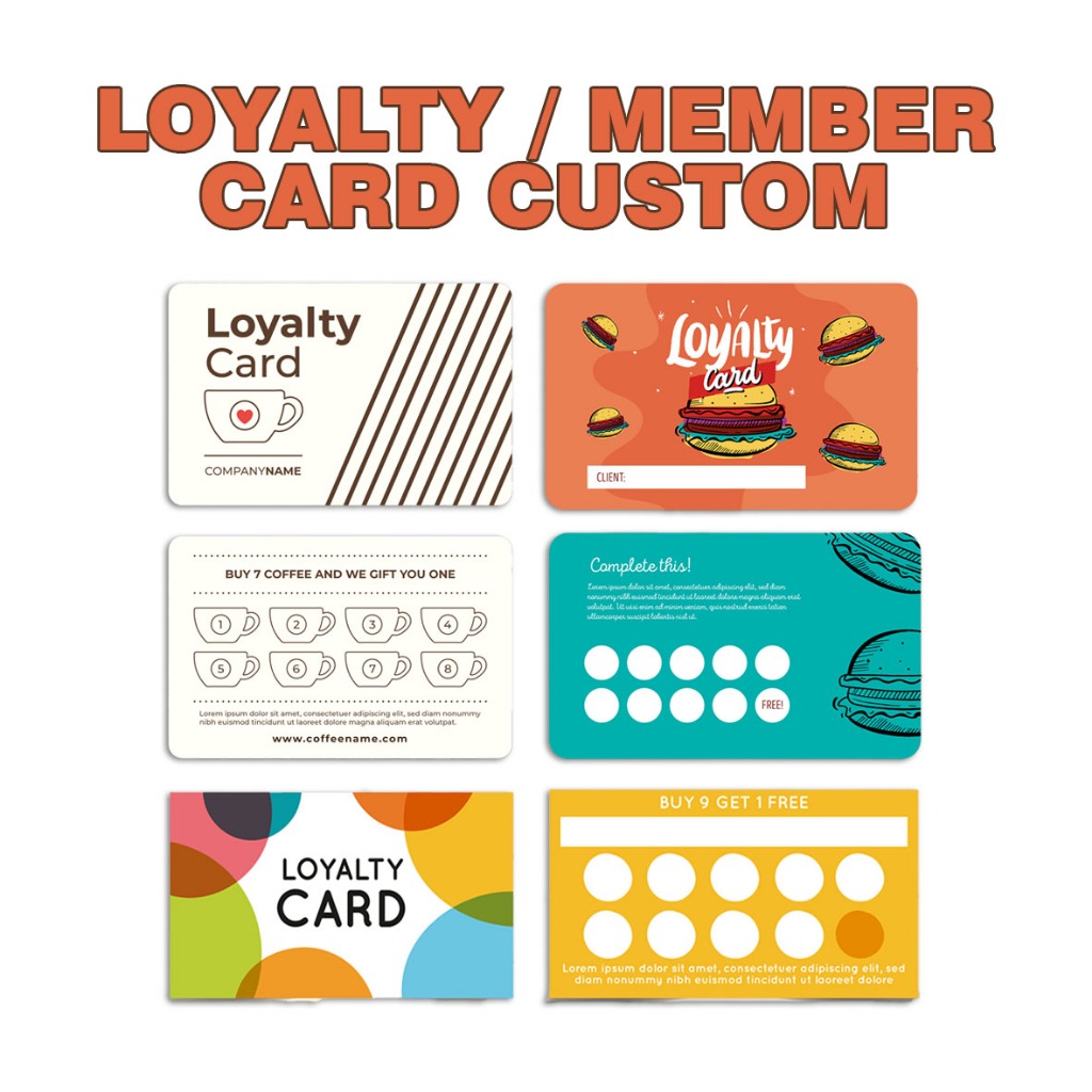 R008 LOYALTY CARD CUSTOM, MEMBER CARD CUSTOM, FREE DESIGN