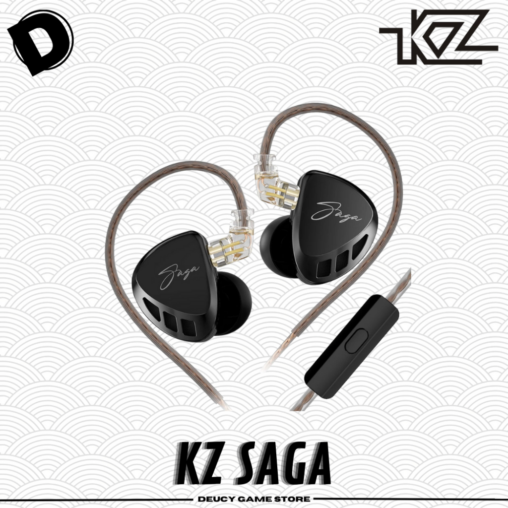 KZ SAGA Single DD In Ear Earphone Metal with MIC In Ear Monitor IEM