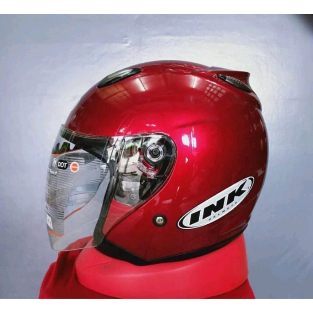 Ink Centro Solid Helm Original  Helm Half Face INK Centro Ori Dot SNI untuk cewek cowok Centro helm