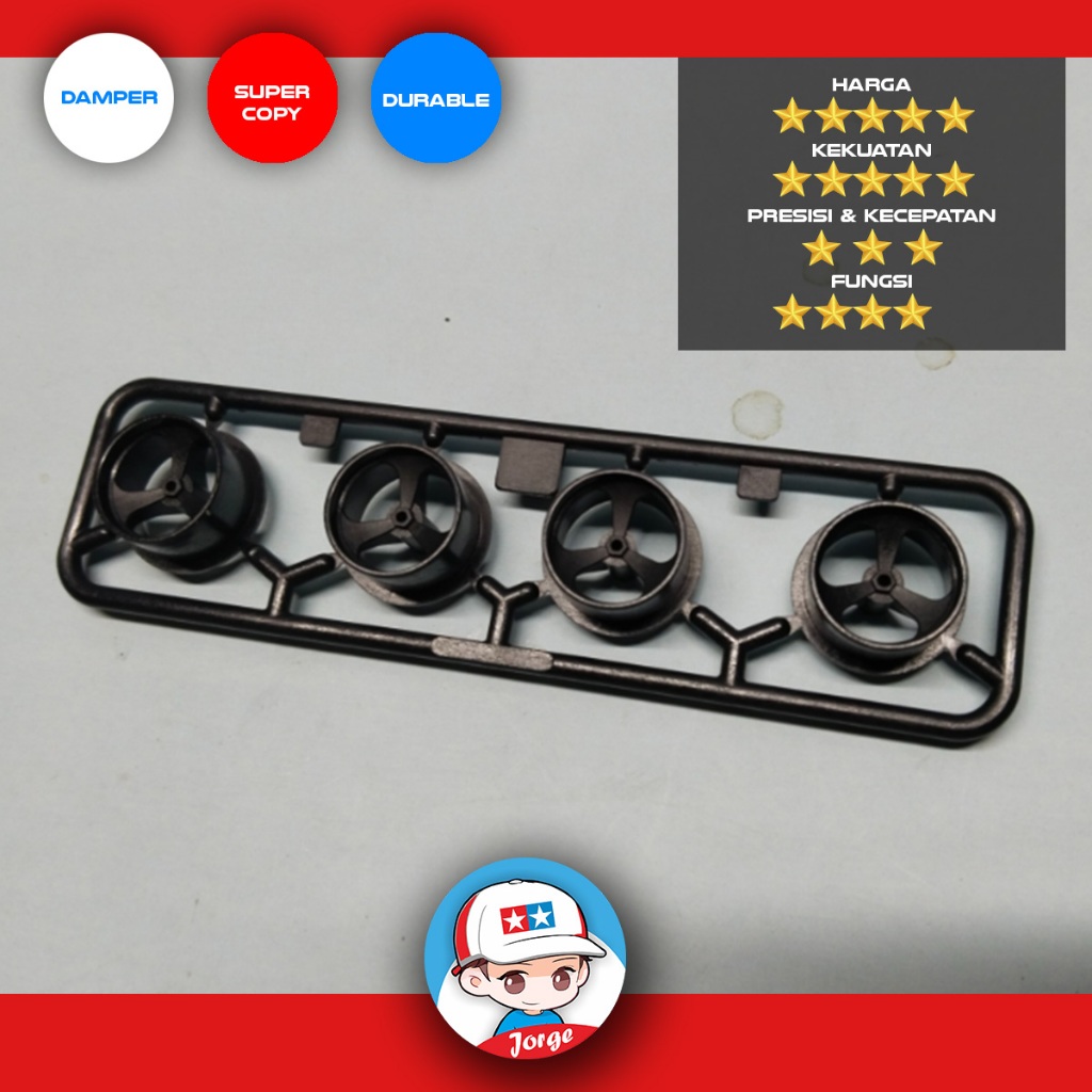 Velg Small Carbon 3 Spoke Precision Tembus