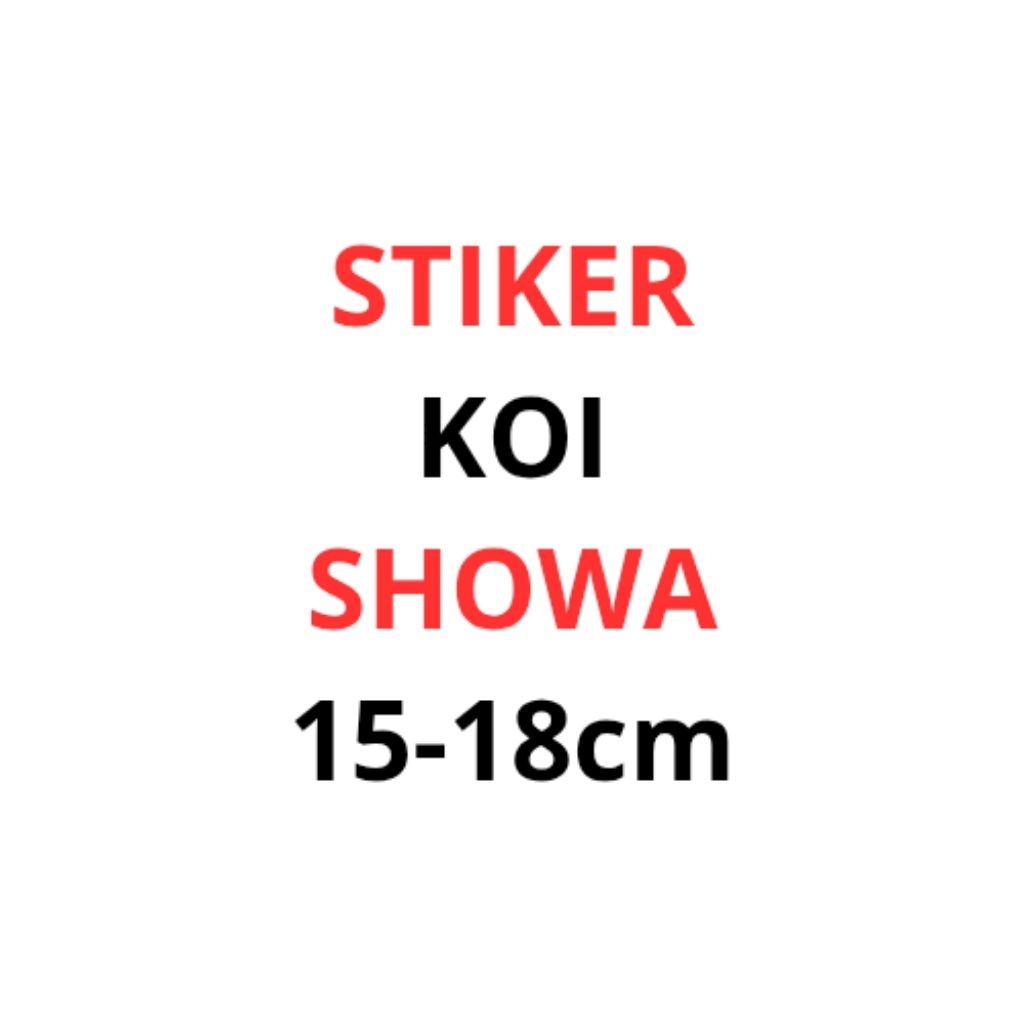 Stiker Koi Showa
