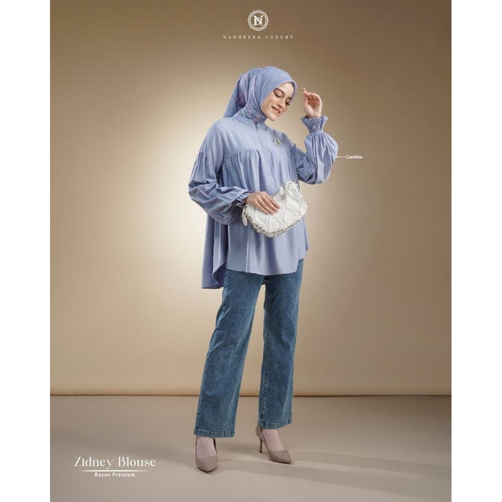 ZIDNEY BLOUSE BY NADHEERA LUXURY √ blouse cantik √ blouse polos √ blouse nadheera