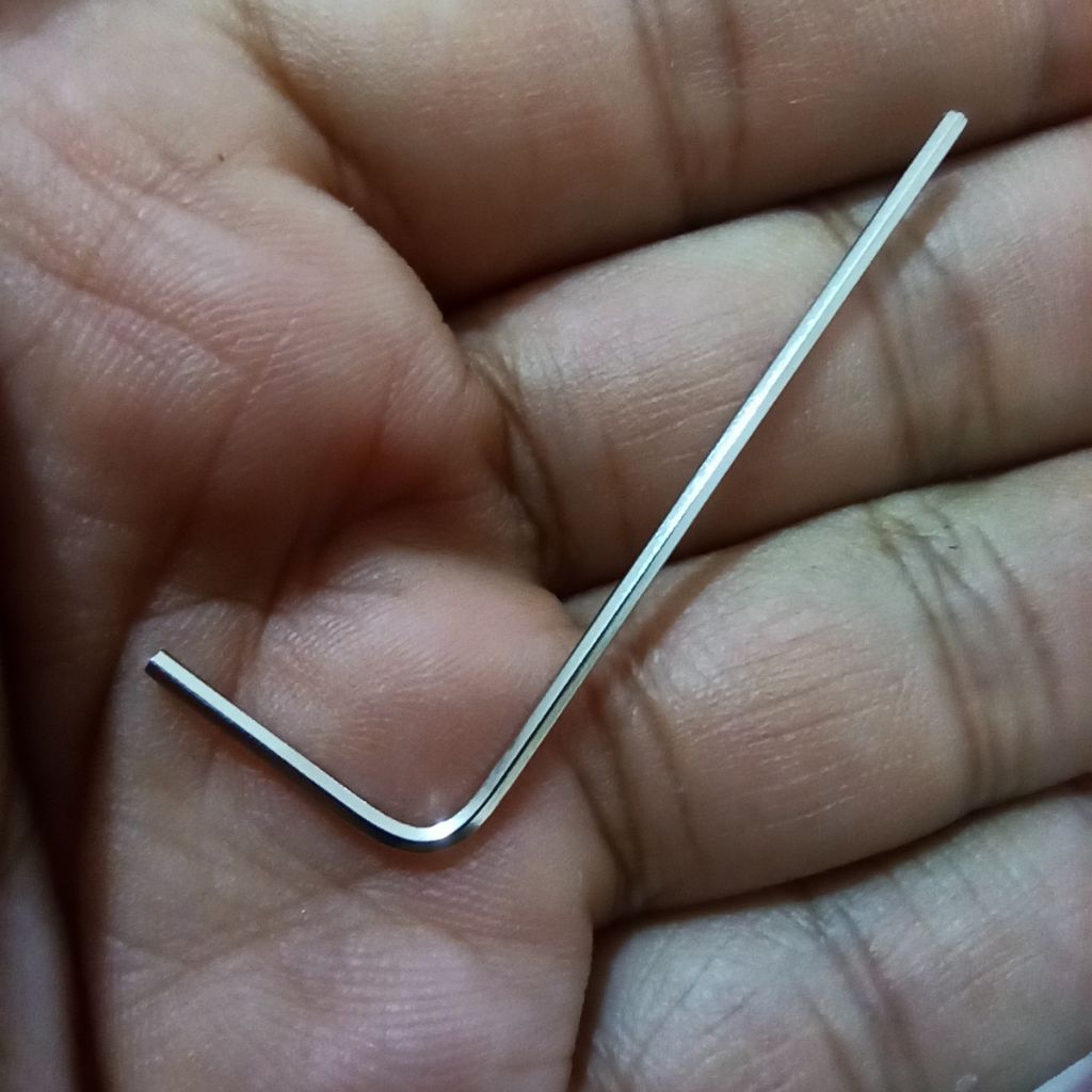 Kunci L  ukuran 1.27 mm saddle tremolo gitar Fender hex key allen wrench