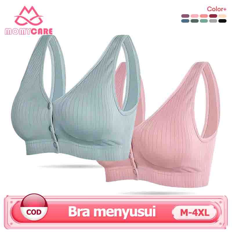 Bra Menyusui Tanpa Kawat Wanita Hamil Postpartum Feeding Nursing Bra Katun 1018bra
