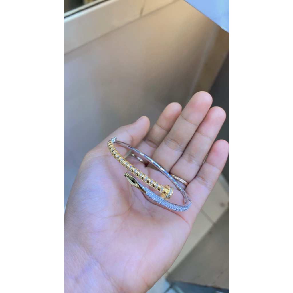 Gelang paku New Fashion Emas 22 375%/8k model terbaru