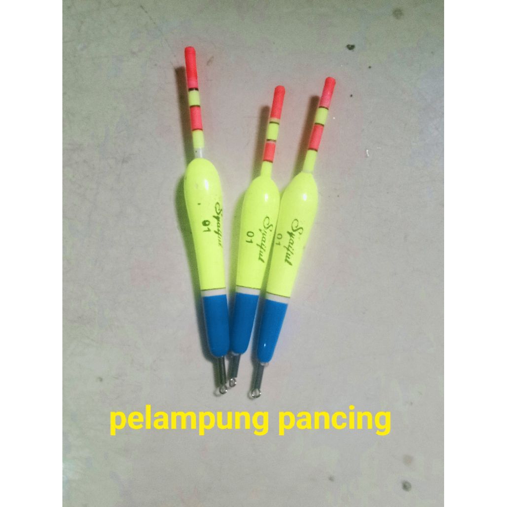 pelampung pancing panjang ujung fiber bahan kayu alat pancing
