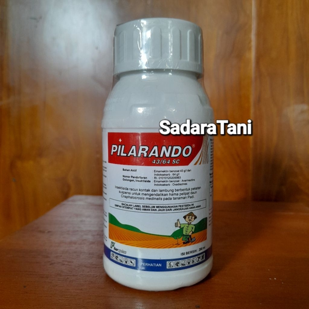 Insektisida PILARANDO 43/64SC 200ml Bahan aktif : emamectin Benzoat 43g/l + Indosakarb 64g/l