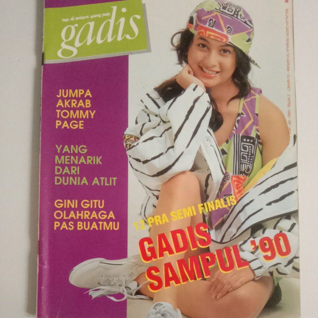 Majalah Gadis Tahun 1990 Cover Diana Indah Pertiwi (Unggulan Gadsam'89)