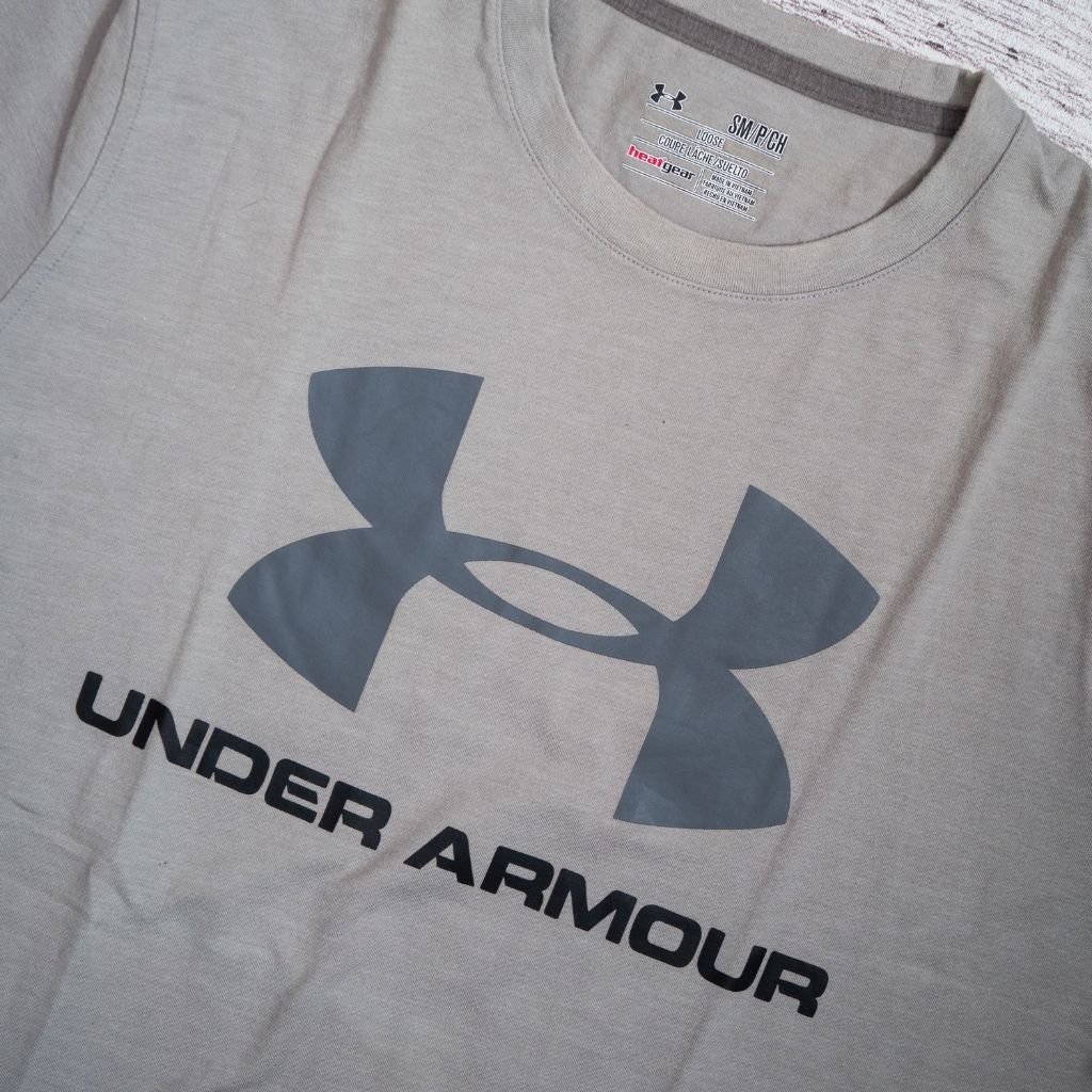 T-Shirt Kaos UA big logo Grey