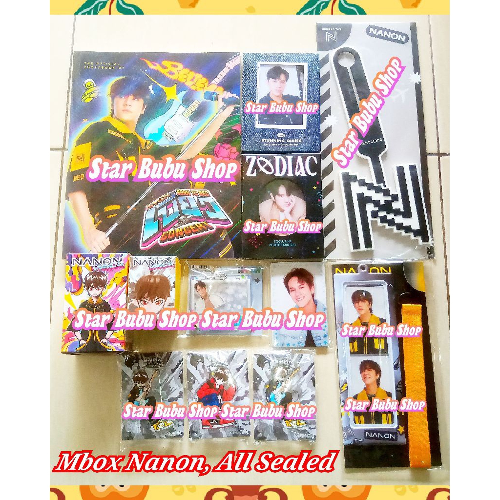 [Baca Deskripsi] Mystery Box Nanon Mbox Nanon Sealed Zodiac Photocard GMMTV pondphuwin geminifourth
