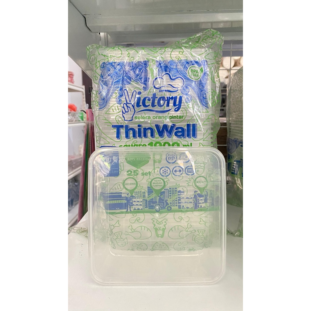 THINWALL 1000 ML SQUARE