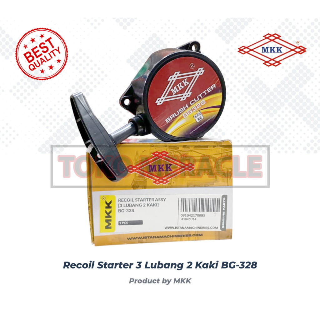 MKK Recoil Starter BG328 3Lubang 2Kaki - Tarikan Selah Mesin Potomg Rumput Brush Cutter