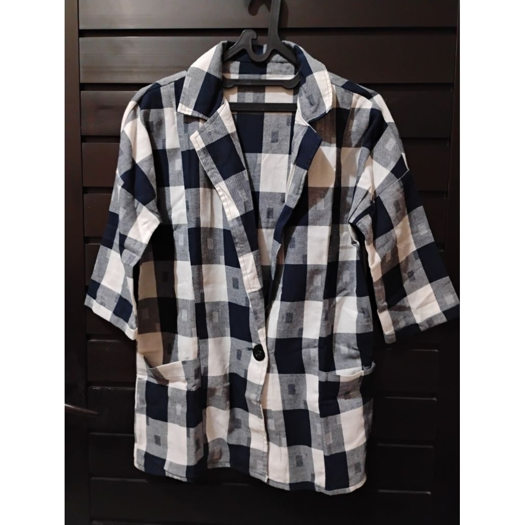 Pl set blazer with hot pants wanita