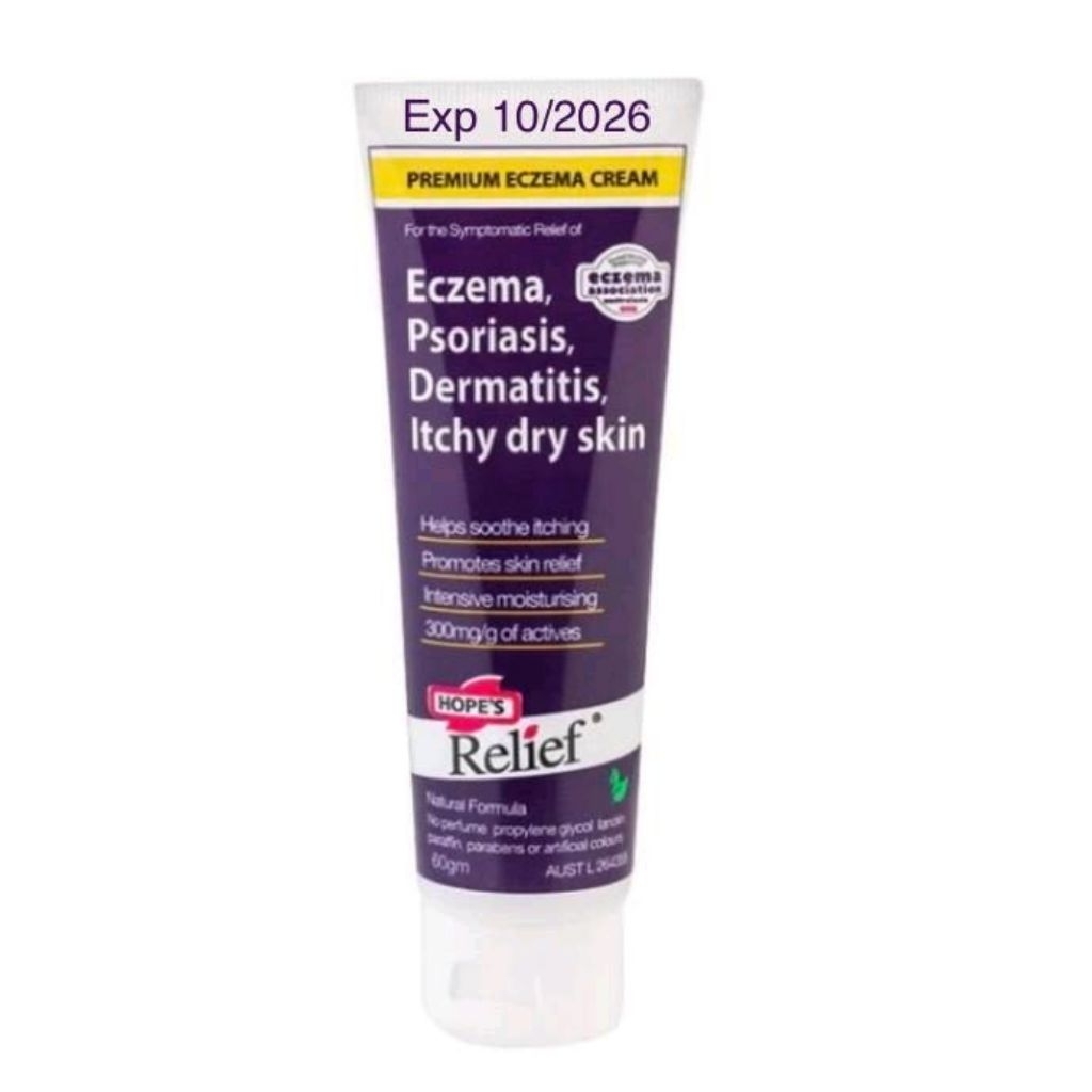 Hope Hopes Relief Cream for Eczema Psoriasis Dermatitis 60g