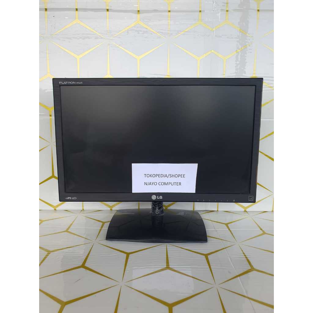 monitor komputer bekas. monitor LG flatron ips 225v.22 inci wide suport vga.dvi.hdmi lengkap kabel m